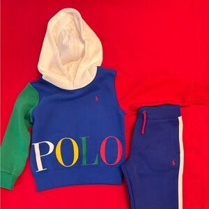Polo Ralph Lauren Boys' Color Blocked Double Knit Hoodie